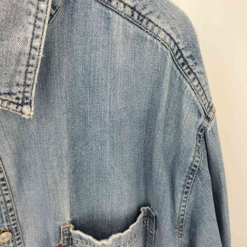 リーバイス Levis 00s L/S ロゴタグ デニム 長袖シャツ メンズ import:XXL